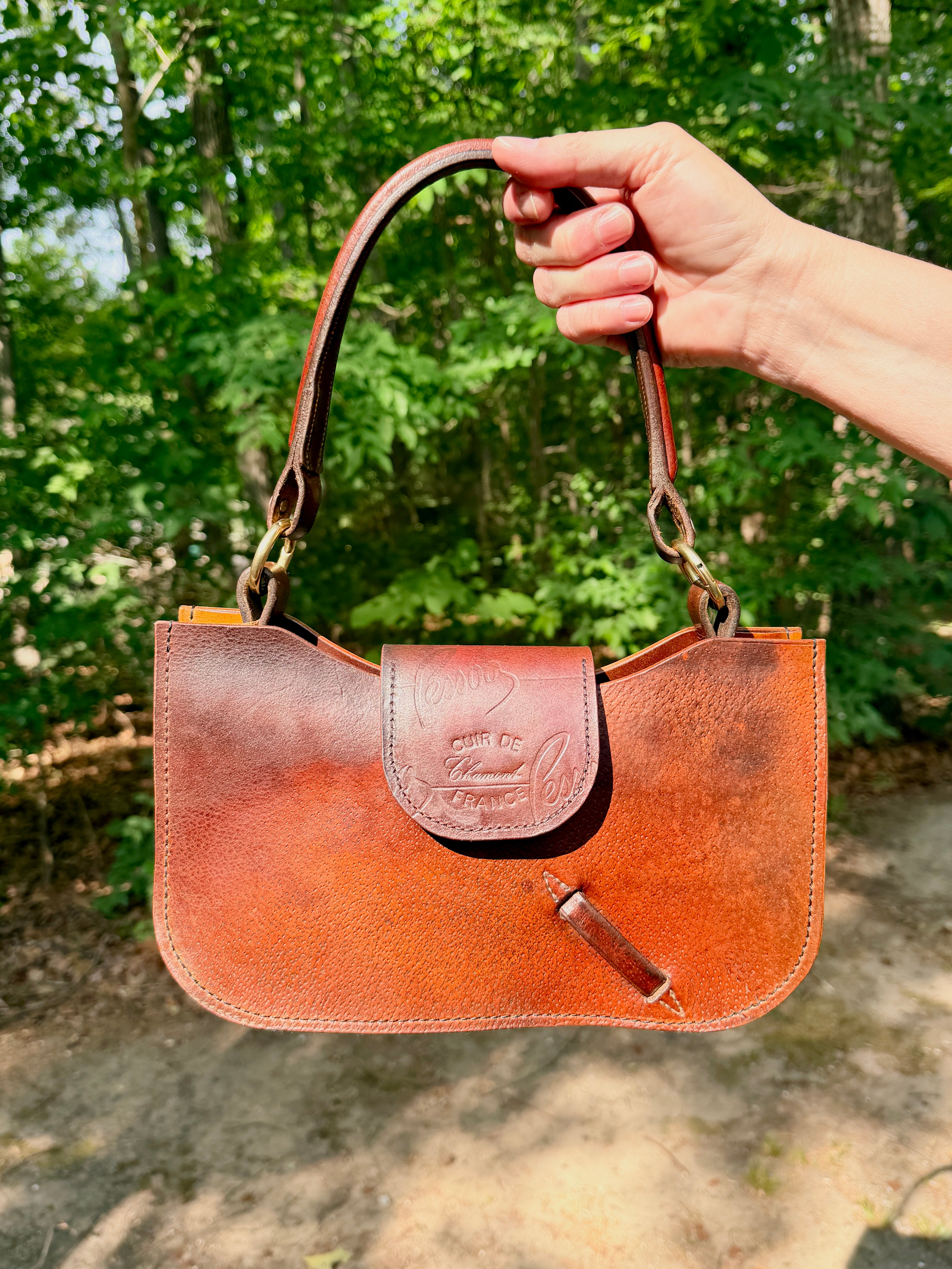 Sylvie - Repurposed Saddle Handbag