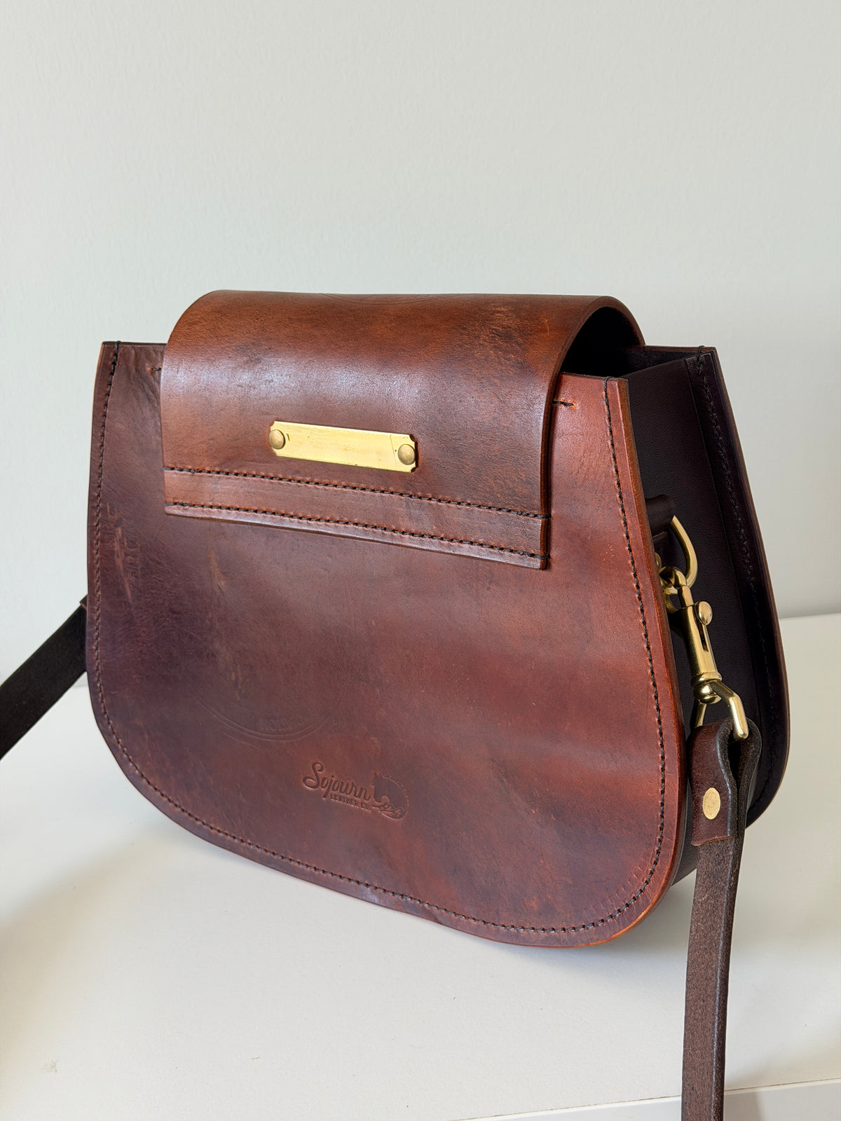 Maple - Repurposed Saddle Handbag