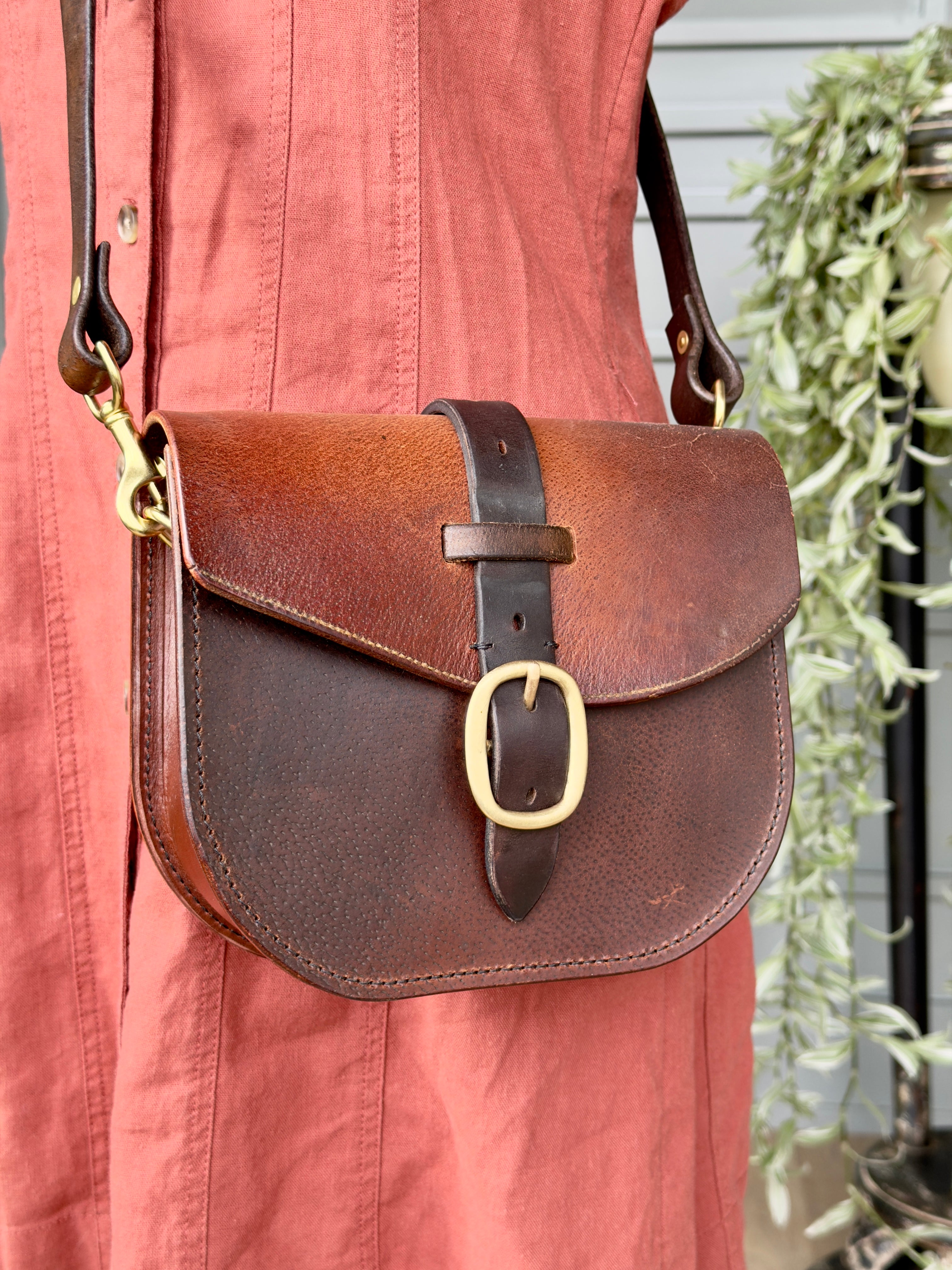 Isla Crossbody Bag - Repurposed Saddle Handbag