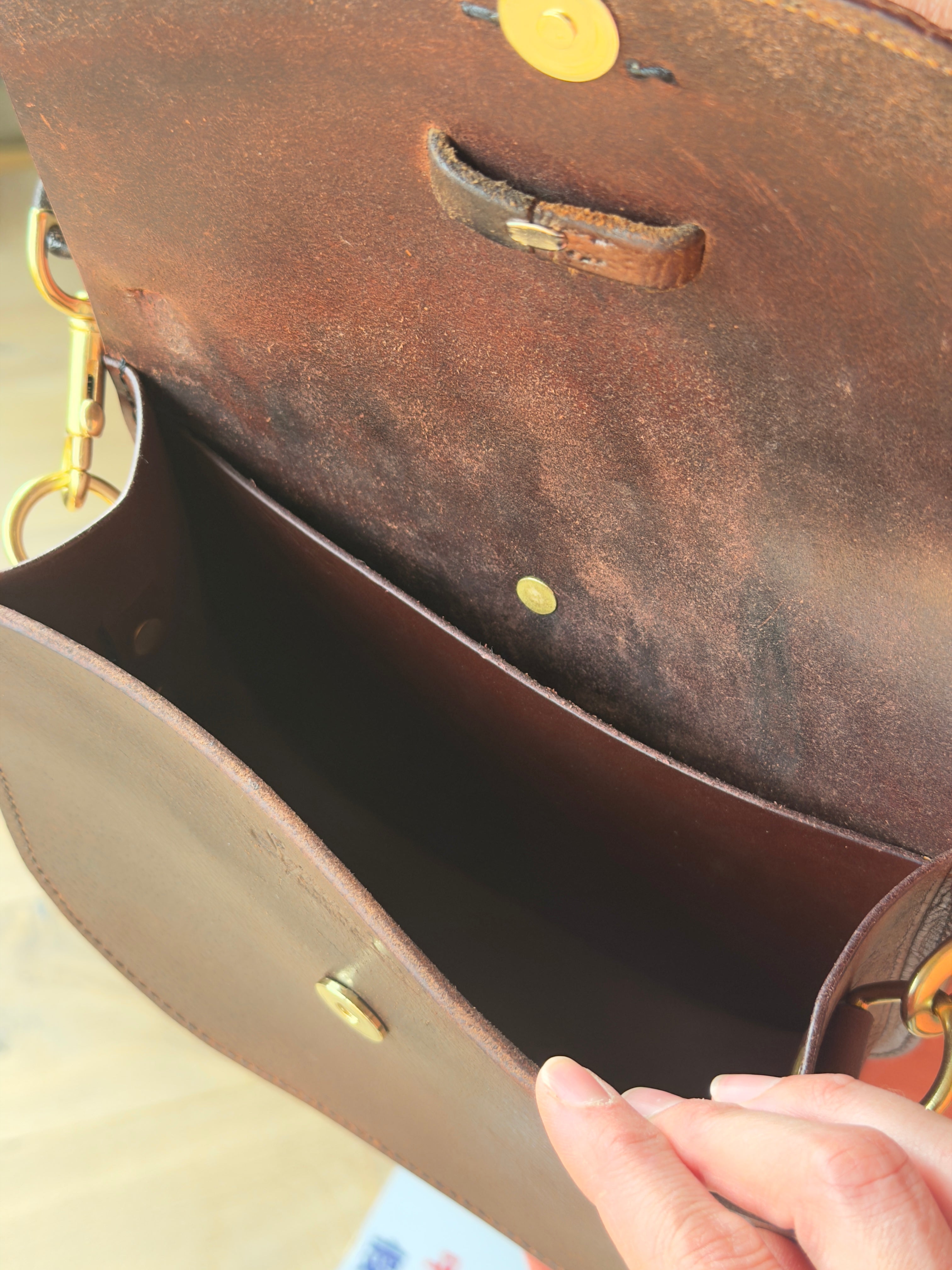 Isla Crossbody Bag - Repurposed Saddle Handbag